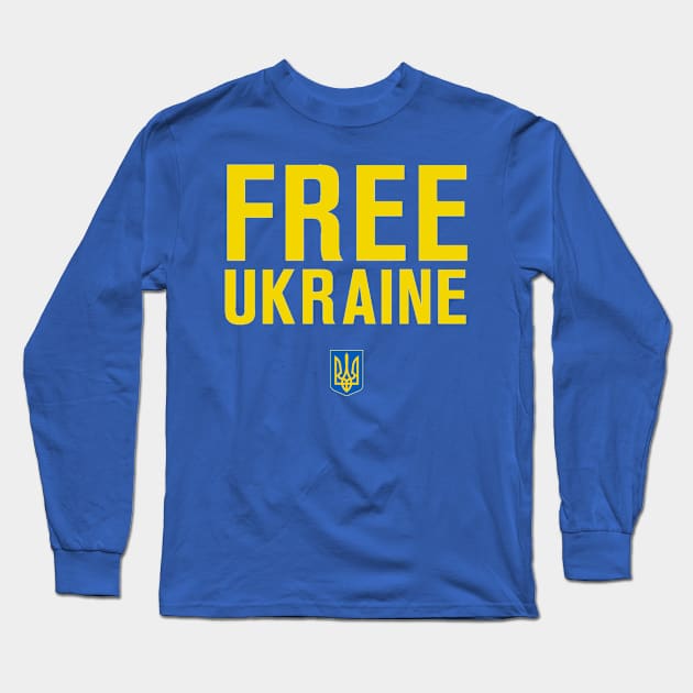 FREE UKRAINE Long Sleeve T-Shirt by The New Politicals